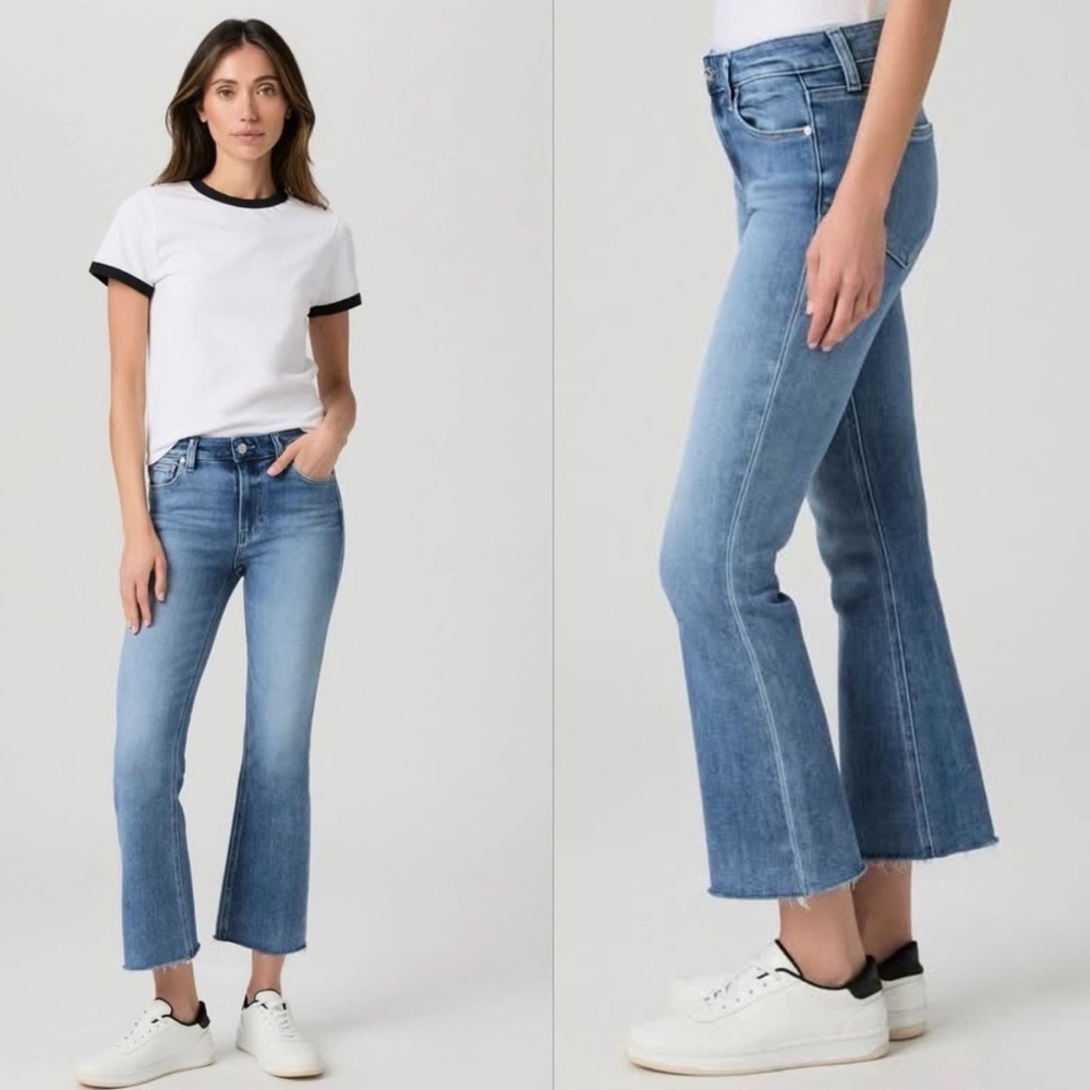 PAIGE crop Flare Jeans